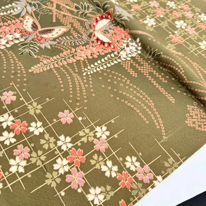 Wings of Wisteria Kimono Silk RW78