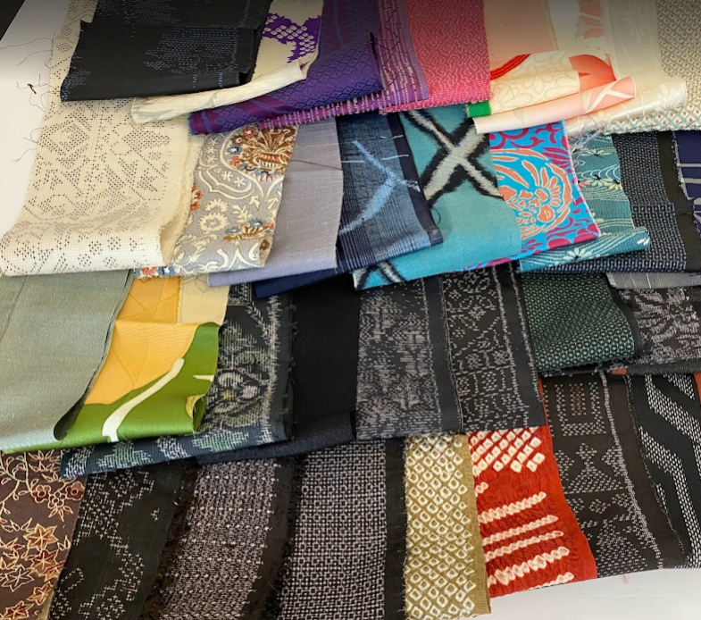 Bundle #224 36Strips Kimono Silk Panels