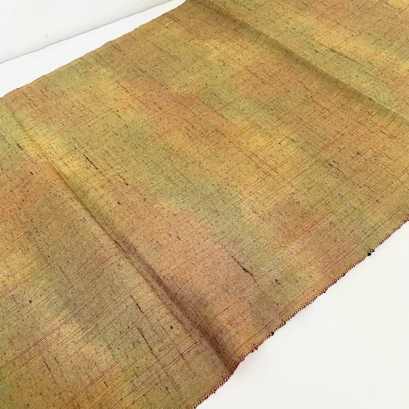 Golden Wheat Hand Woven Kimono Fabric SCH60