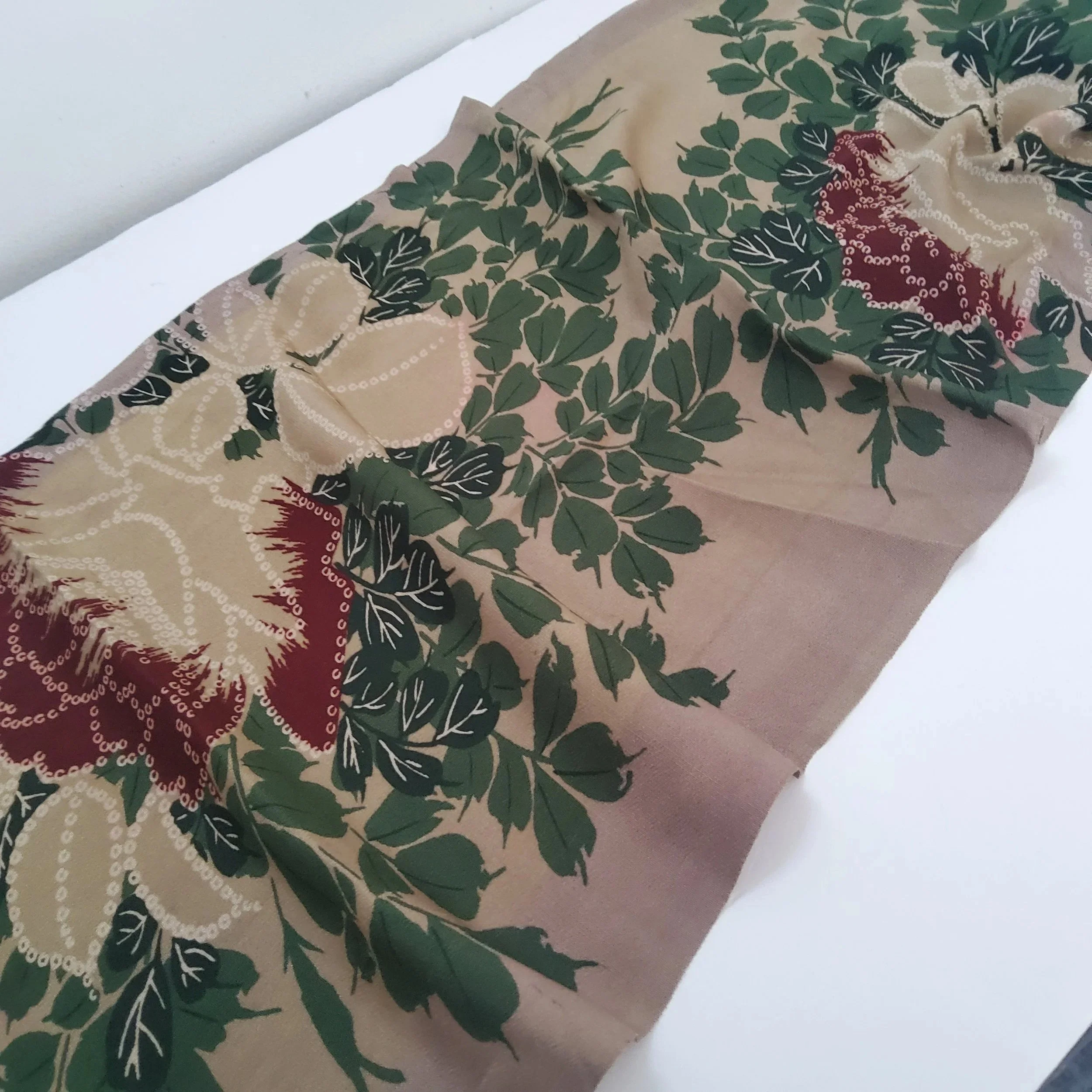 Peony Memory 1930s Entire 10yd Silk Haori Fabrics RU74