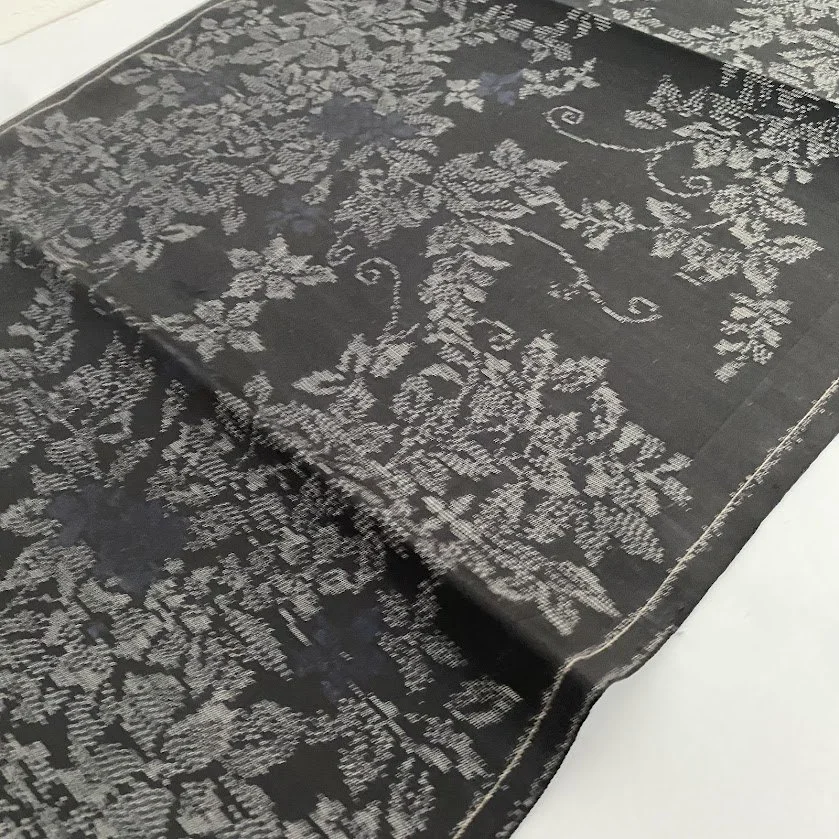 Black Nocturne Mud Dyed Oshima Tsumugi Silk OV43