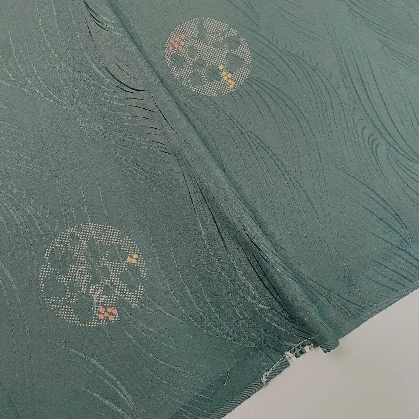 Bunny on the Moon Jacquard Kimono Silk RU37