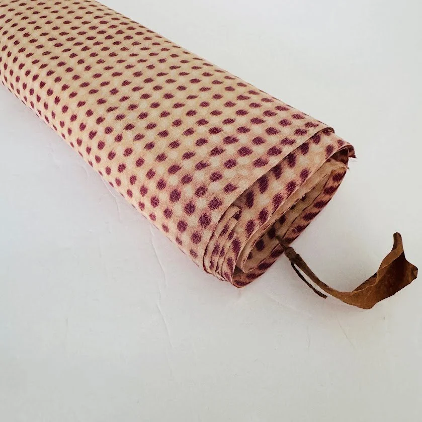 Polka Dots 10yds Antique Haori Silk RX1