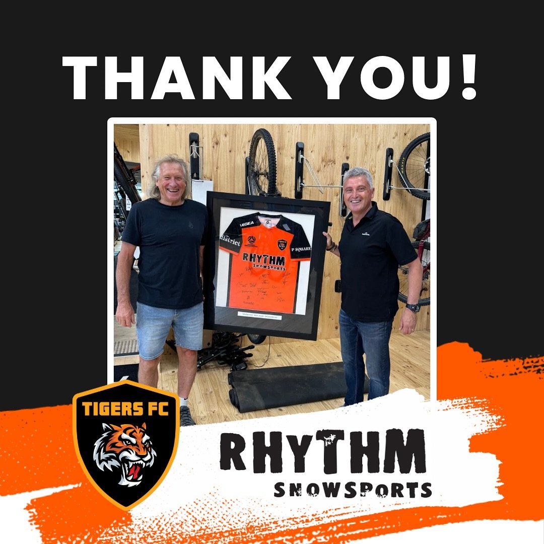 𝗠𝗮𝗷𝗼𝗿 𝗦𝗽𝗼𝗻𝘀𝗼𝗿 𝗮𝗽𝗽𝗿𝗲𝗰𝗶𝗮𝘁𝗶𝗼𝗻 👏
We are incredibly grateful to our major sponsor @rhythmsnowsports for their unwavering support and commitment to Tigers FC. Your generous contribution has been vital in helping us achieve our goal