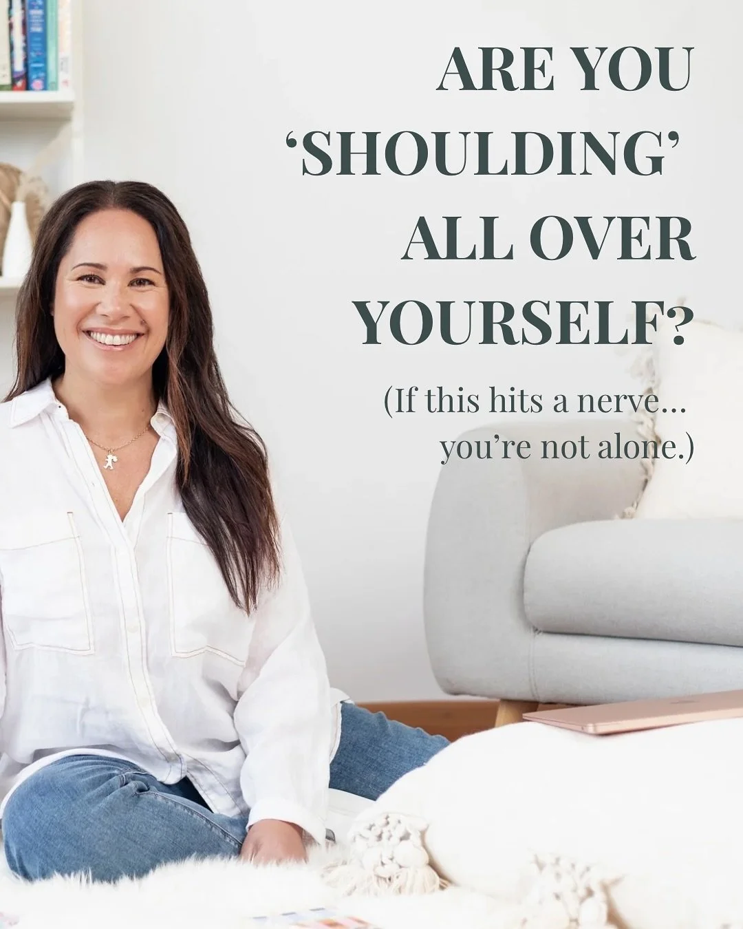 f you&rsquo;ve spent most of your life being the good girl, the reliable one, the one who holds it all together&hellip; then you already know the weight of &ldquo;should&rdquo;

I should say yes.
I should keep the peace.
I should go.
I should help.
I
