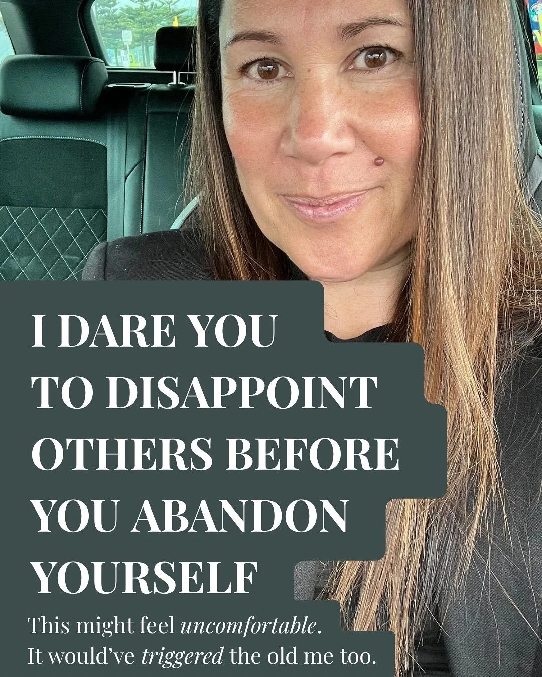 This one might land in a tender place and if it does I see you.

As a recovering people pleaser, I used to believe that disappointing someone was the worst thing I could do.
That if someone felt uneasy, hurt, surprised, or let down&hellip; I had fail