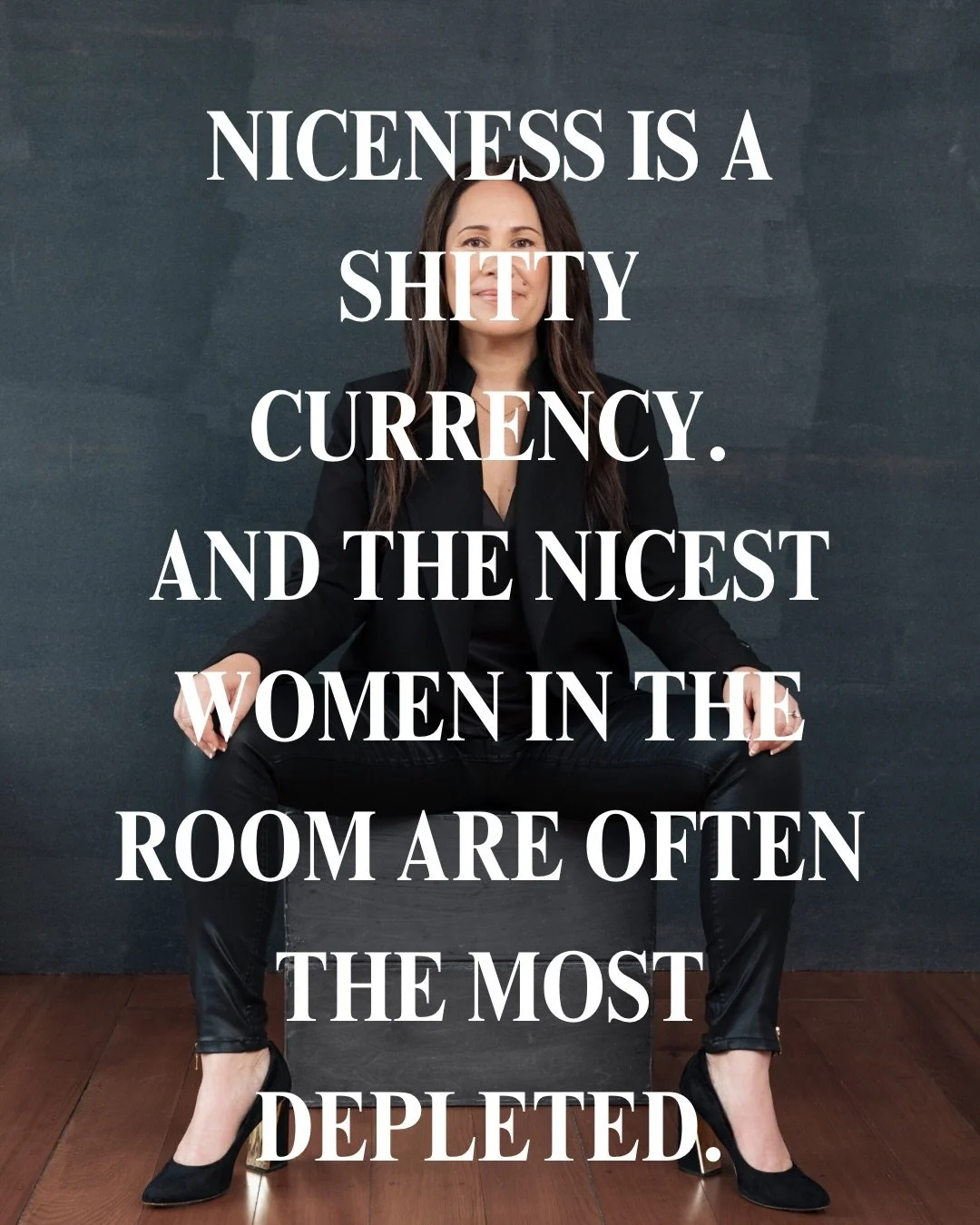 Niceness is a shitty currency. And the nicest women in the room are often the most depleted.

If something in this landed, there is one hour next Tuesday that is just for you.

Reclaim Your True North. Tuesday 28 April. 12pm NZST.

$27 NZD (usually $