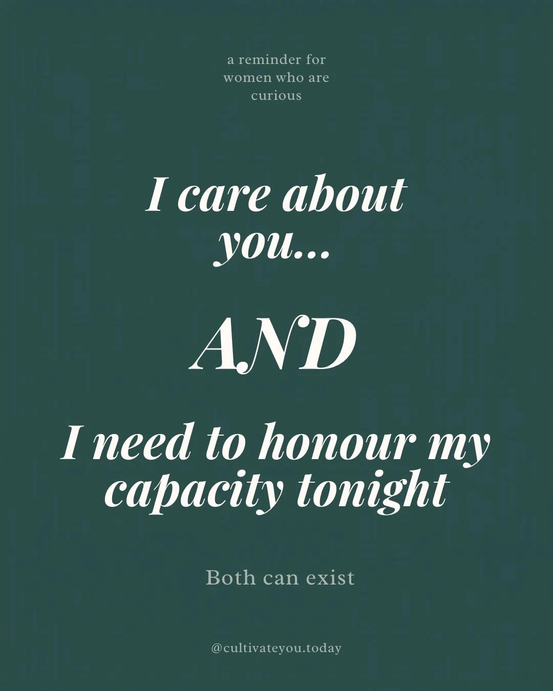 So many women were taught that love looked like self sacrifice.

Being available no matter how exhausted they were. Holding space for everyone else while quietly abandoning themselves. Saying yes when their body, mind, and nervous system were begging