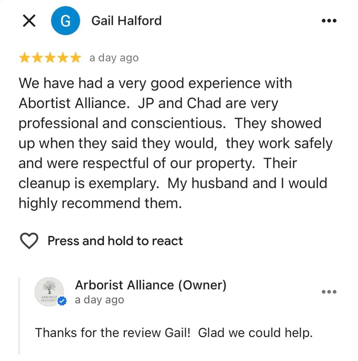 Another week in the books, another happy customer! 

Gail and Trevor had 4 declining spruce trees overhanging their sheds and within striking distance on their and their neighbour&rsquo;s houses.  We were able to remove their concerns by removing the