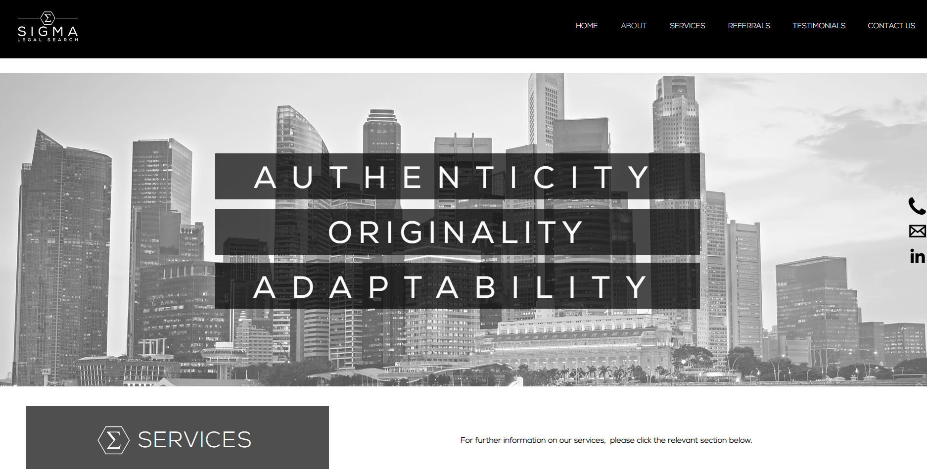 Prof services, B2B - Website creation for Executive Search business. Result = significant enquiries leading to 6-figure first-year turnover



