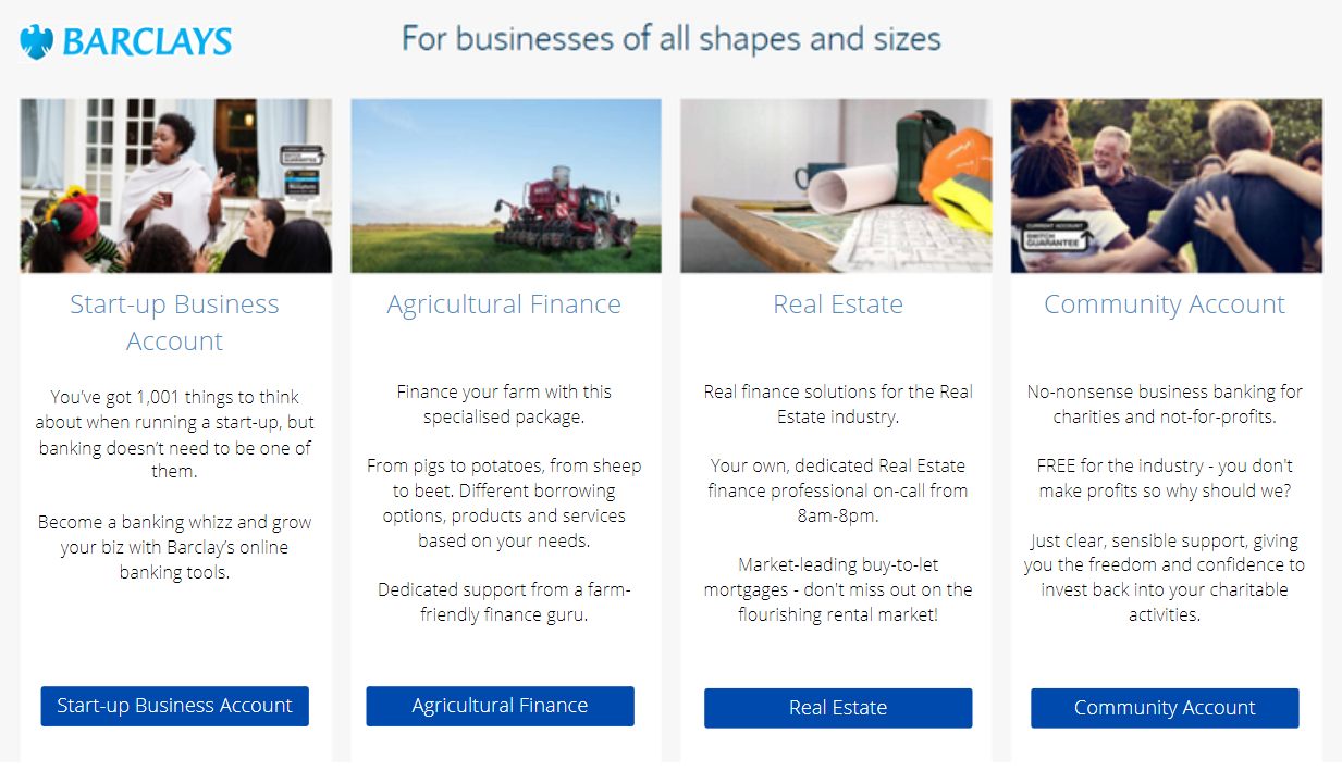 Finance, B2B - Landing/sales page for leading bank. Result = injecting a little bit of humour into a concept Barclays ad campaign