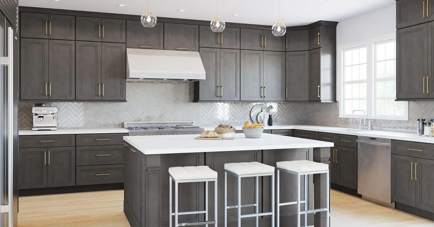 Enhance your kitchen with our adaptable Onyx line. These clean-cut, shaker-style cabinets can complete both modern and traditional kitchens.