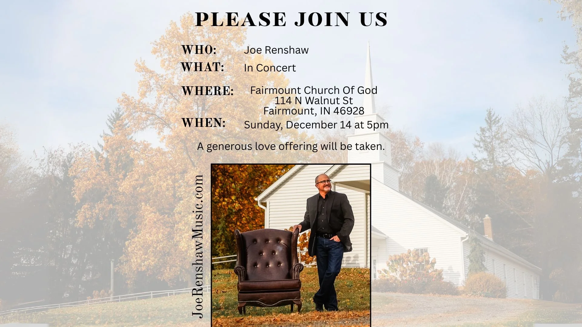 Joe Renshaw In Concert
