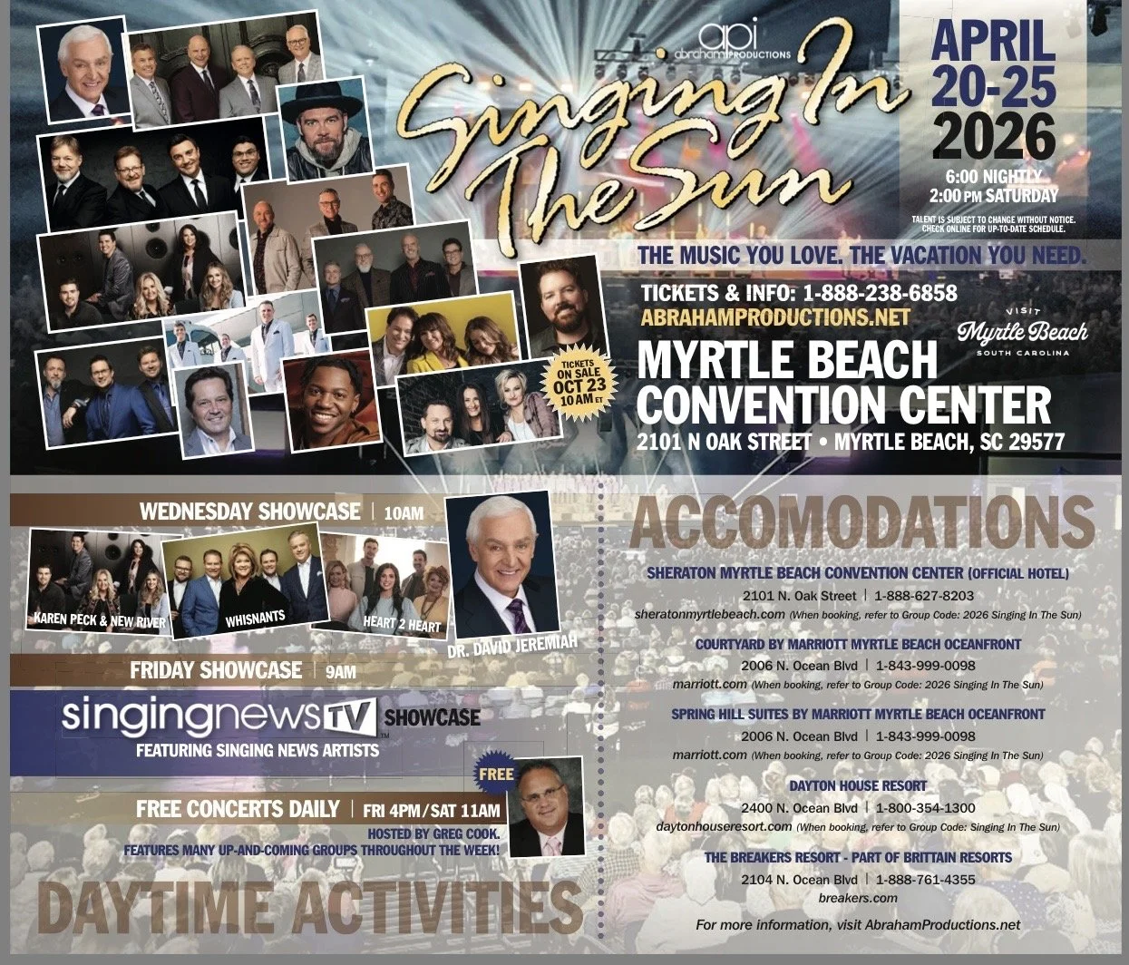 Singing In The Sun 2026