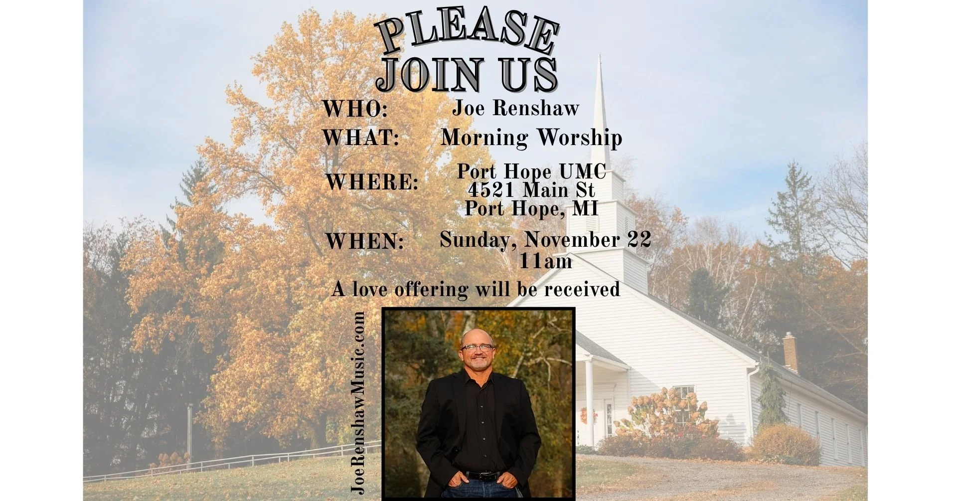 Morning Worship with Joe Renshaw 