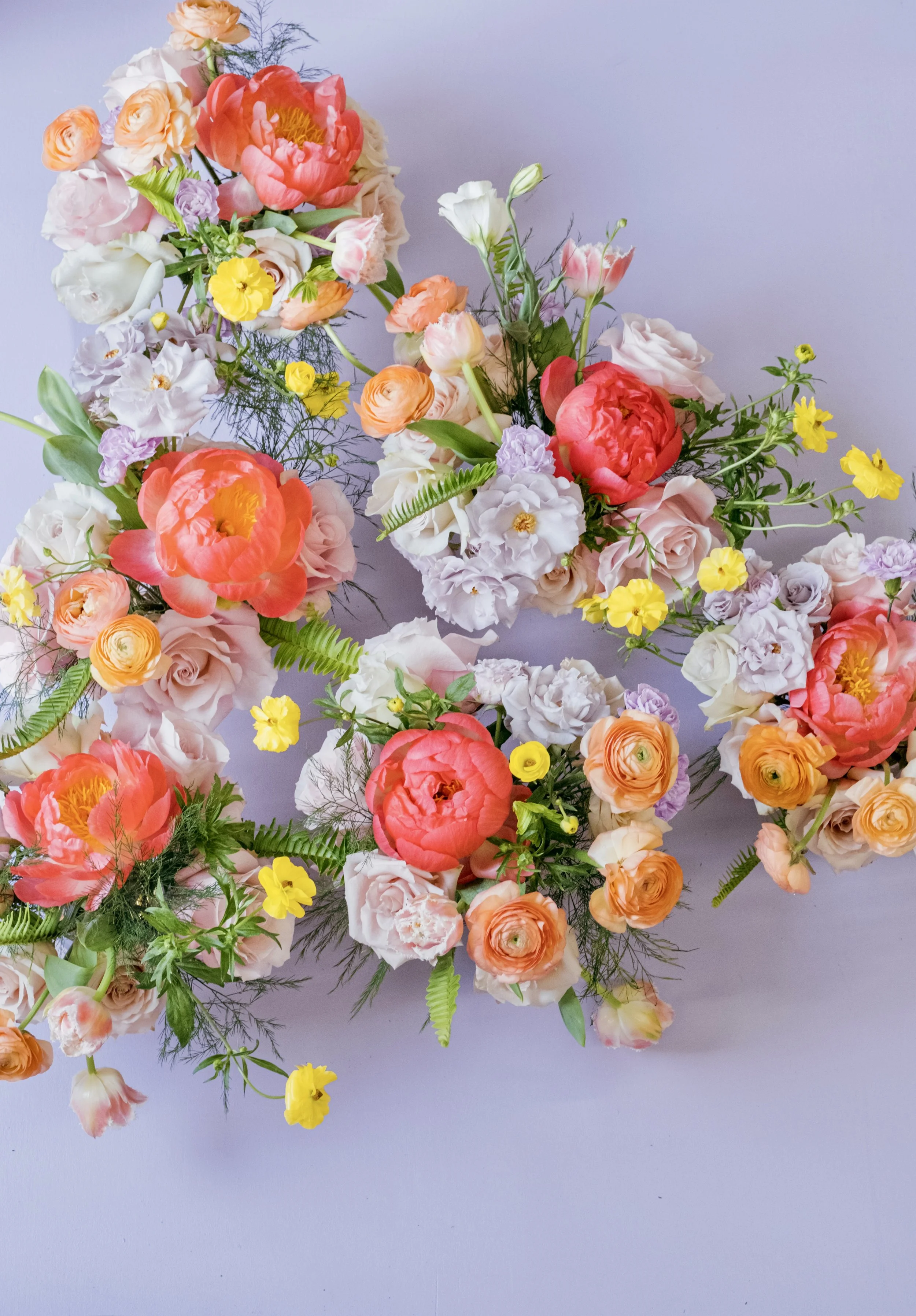 boca raton event, birthday flowers, zimmerman dress, floral runner, airy flowers, luxury flowers, coral charm peonies, kamper's kitchen, vintage wedding