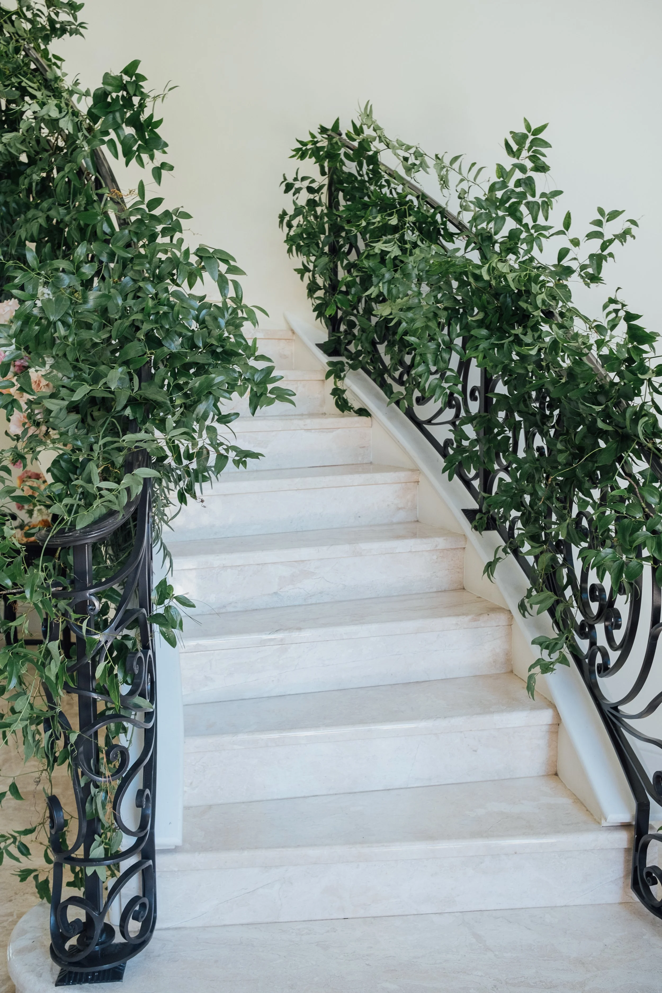 staircase greenery