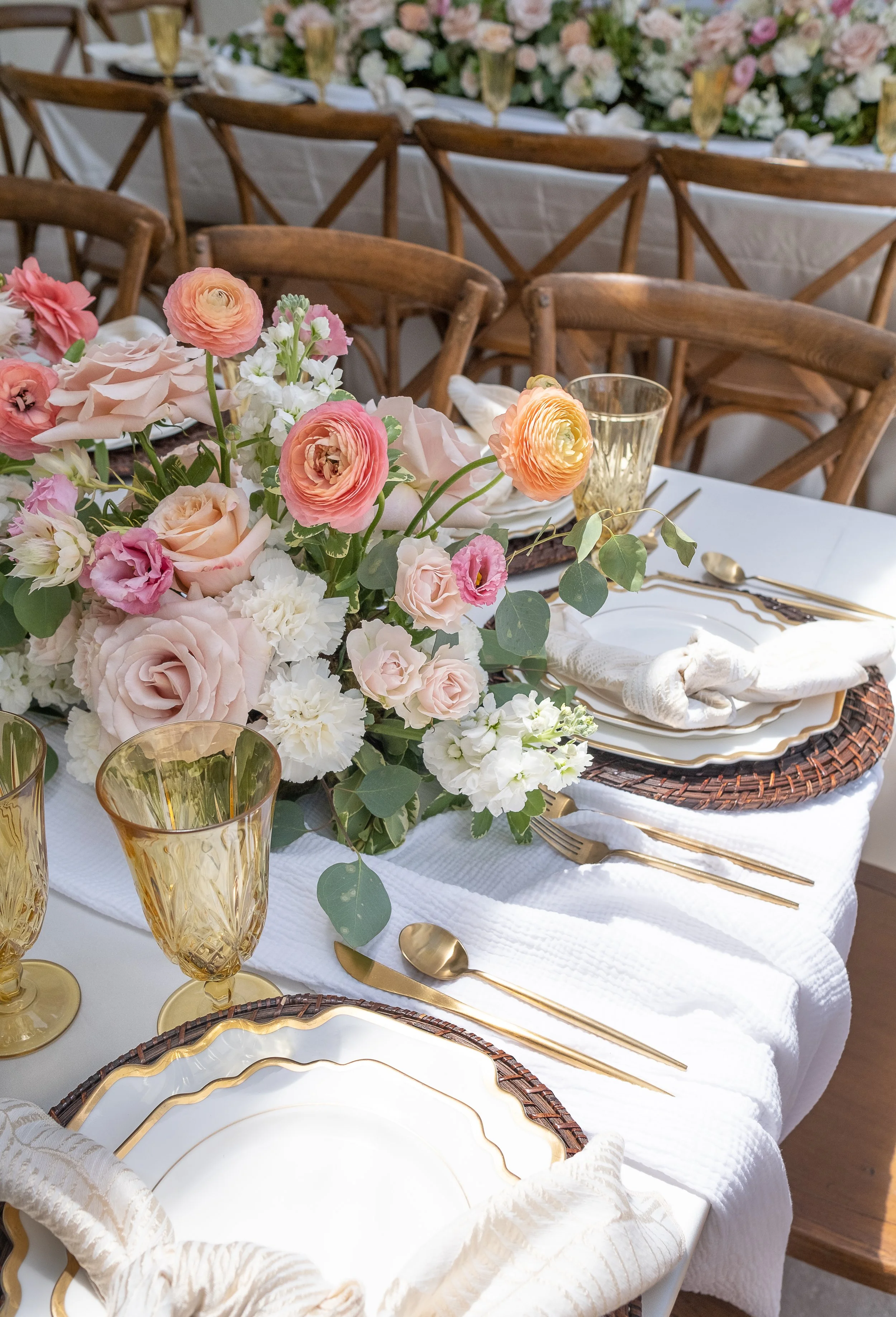 peach florals