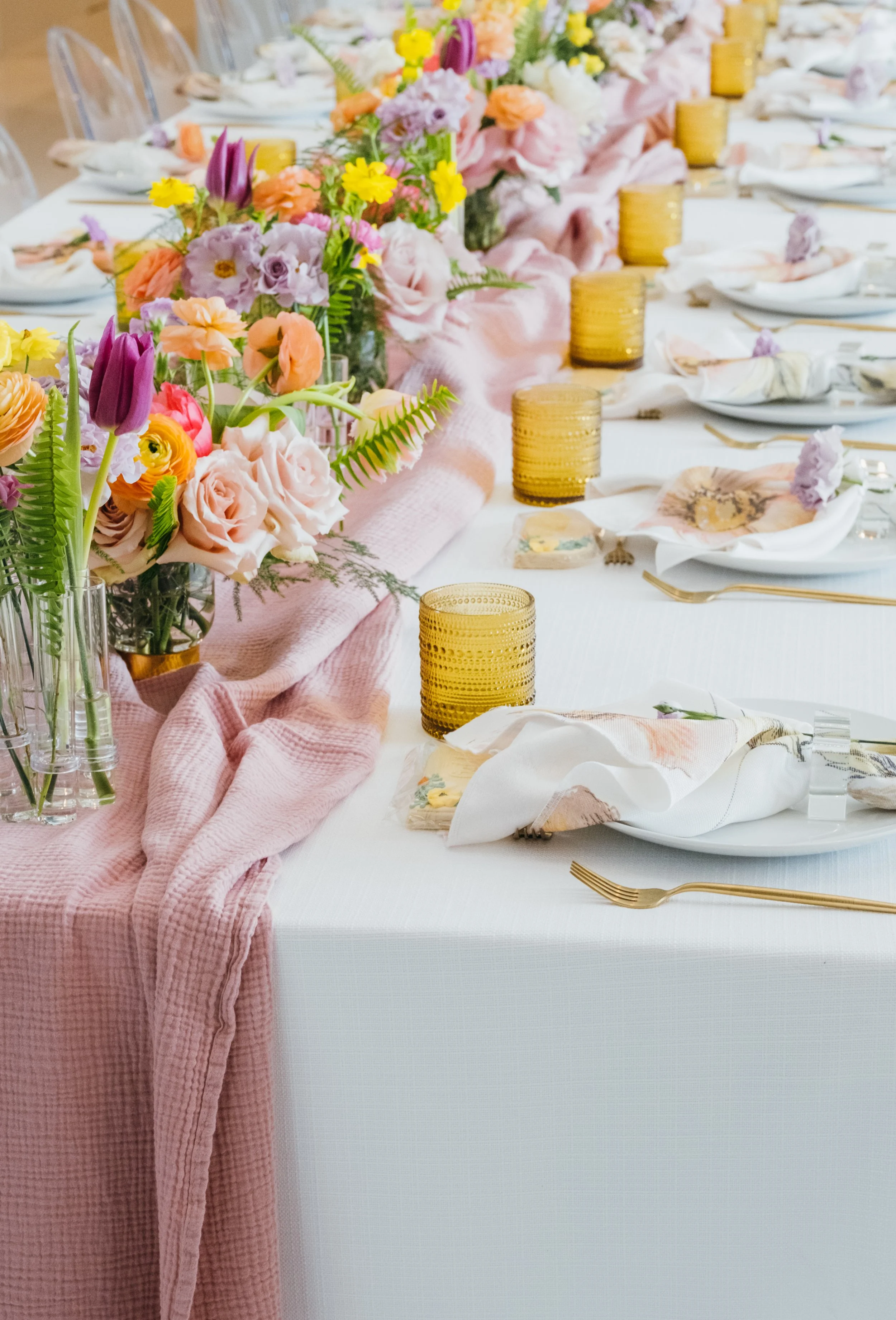 boca raton event, birthday flowers, zimmerman dress, floral runner, airy flowers, luxury flowers, coral charm peonies, kamper's kitchen, vintage wedding