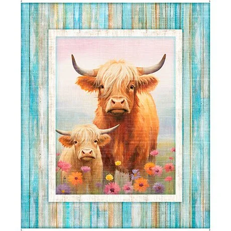 Highland Cow Panel