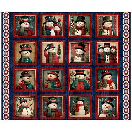 All American Snowman Panel