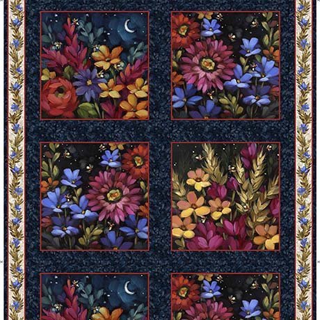Midnight Petals Picture Patches