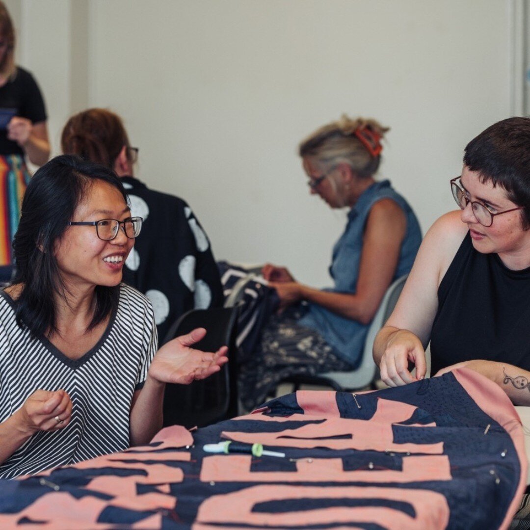 JUST ONE MORE Making Day with @hellolowprofile coming up on Wed 11 Oct! Come down to use patchwork and hand-quilting techniques and work together to make artworks that celebrate the power of coming together to achieve change through community buildin