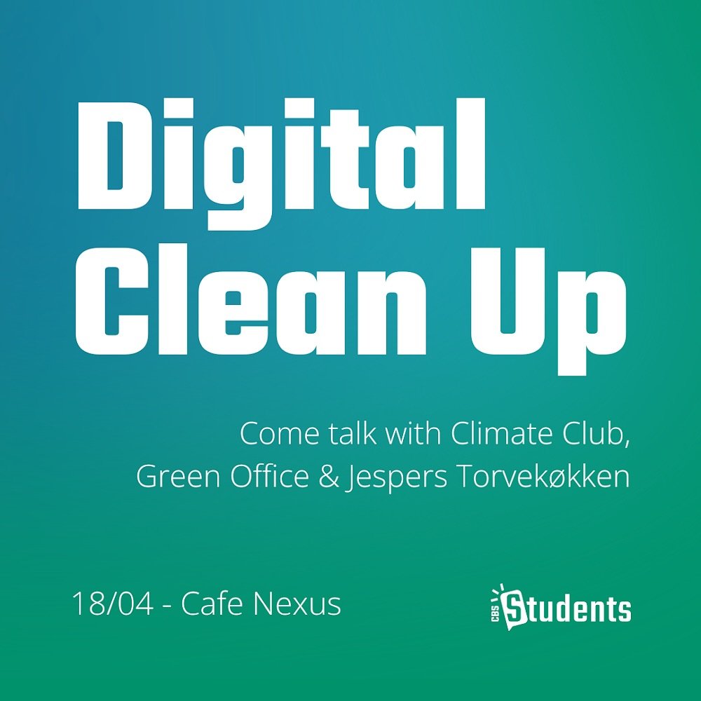 Join us at 14.45 on the 18th of April @cafenexus to talk about the Digital Clean Up, enjoy some tapas and network with the Sustainable Business Trip participants.