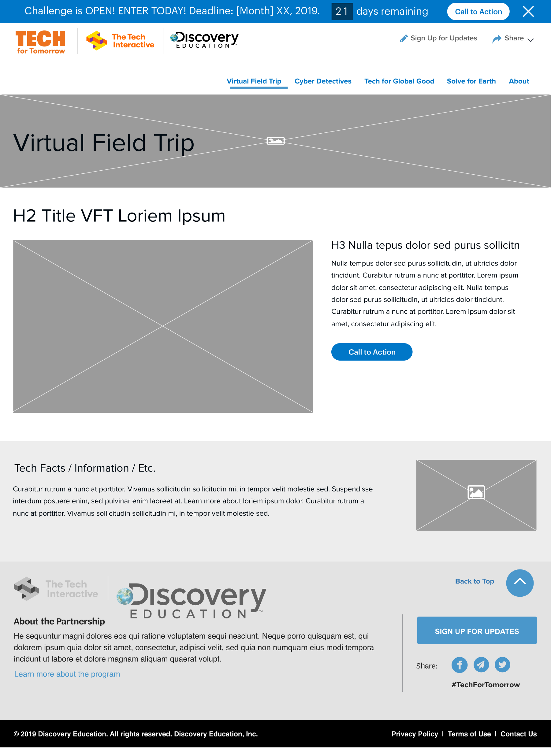 Virtual Field Trip, registration
