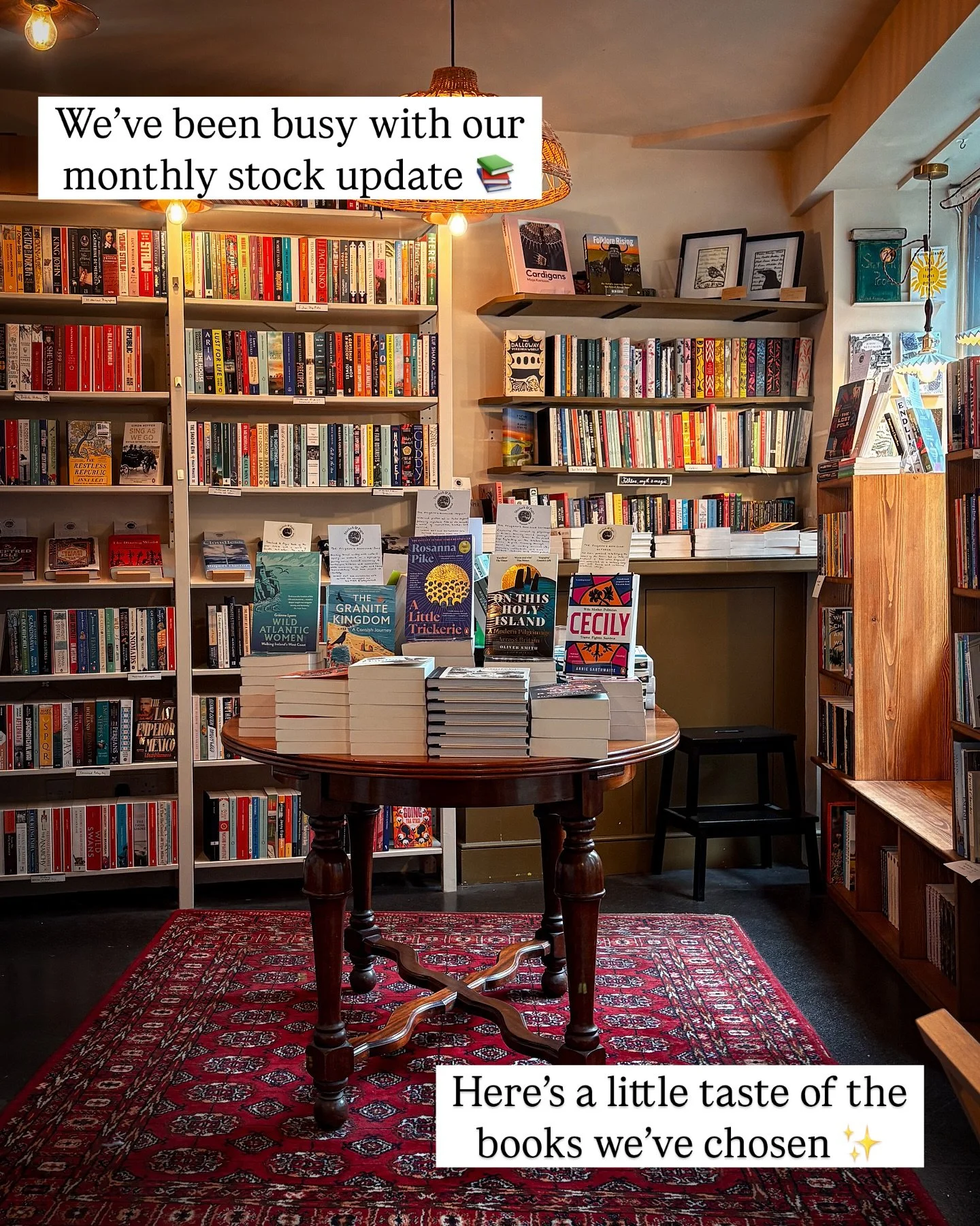✨ New Books 📚 here at Sherlock &amp; Pages we meet monthly to add new books to our stocking list. Those are sometimes books that have just been published and others are &ldquo;backlist&rdquo; books - older publications we have seen and thought just 