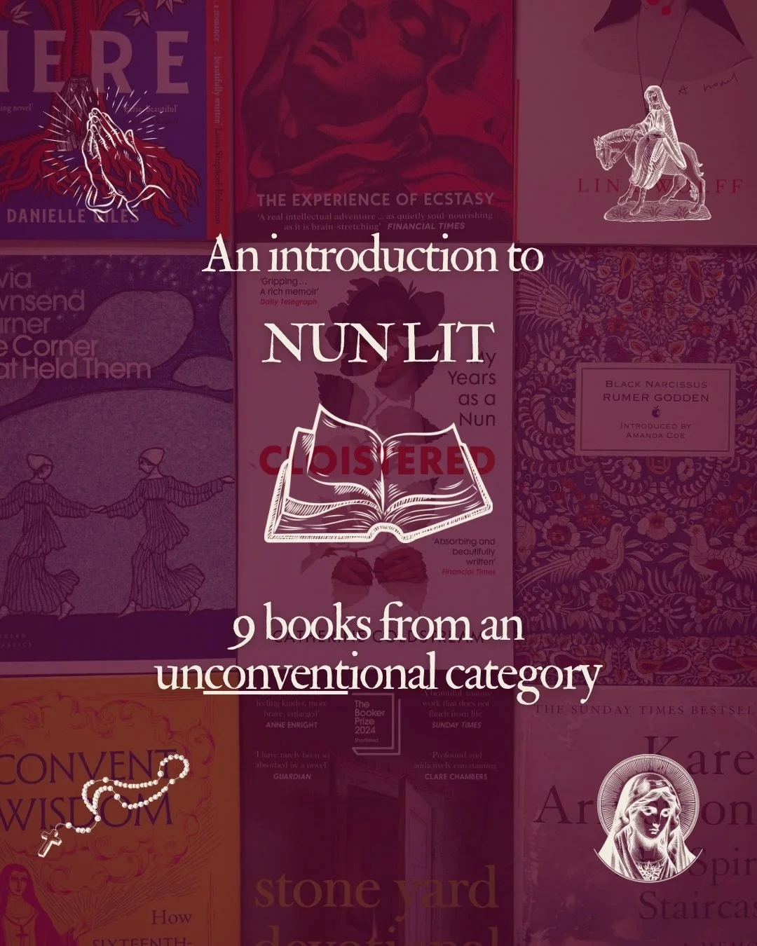 Our &lsquo;Nun Lit&rsquo; curation was born after the team went for a drink together and discussed just how many titles we had in this area. On the edge of our core focus: nature, landscape, history and heritage; it still somehow felt right for Sherl