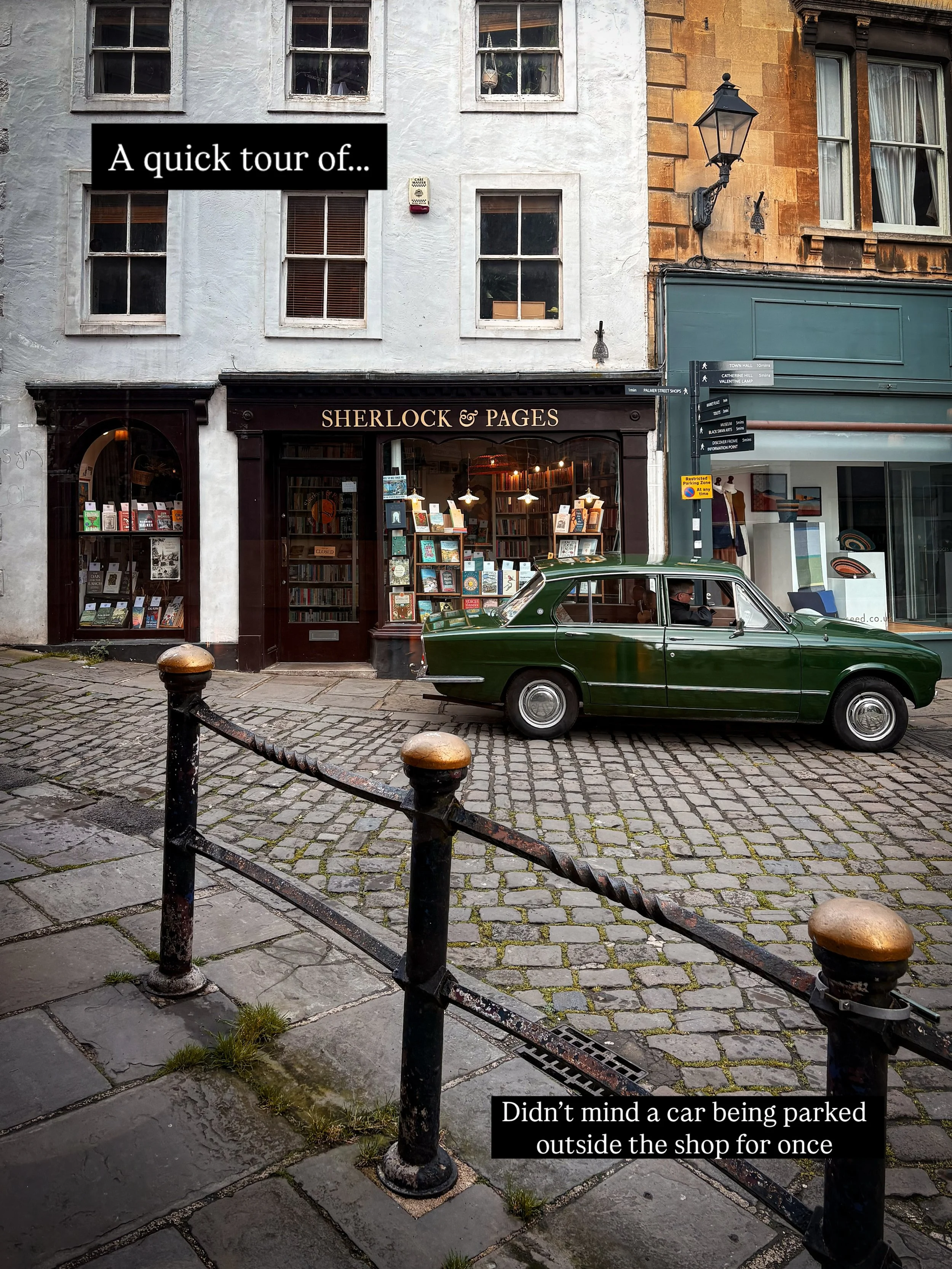Before the shop opened this morning I stopped @littlewalcot for a coffee and to get some writing done. The shop was looking so nice and when I went to show our new bookseller, Corinne ✨, how we scan in deliveries ✨✨, I also decided to take some photo