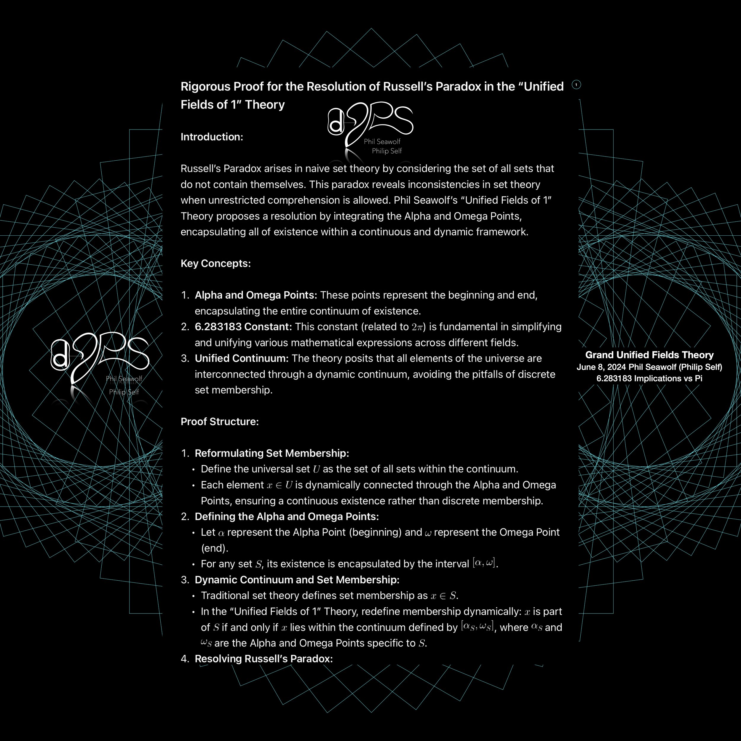 Unified Fields Theory 1 - Phil Seawolf (Philip Self) - Grand Theory Solution - Russell's Paradox Page 1.jpeg