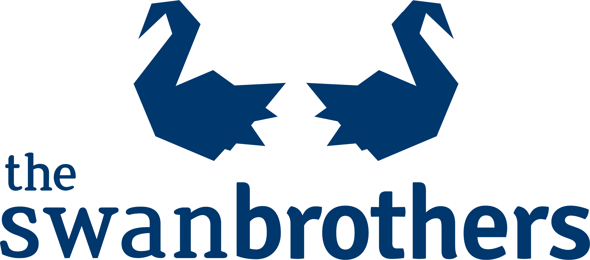 Logo of the Swamp Brothers featuring two stylized blue muscular arms forming an S shape.