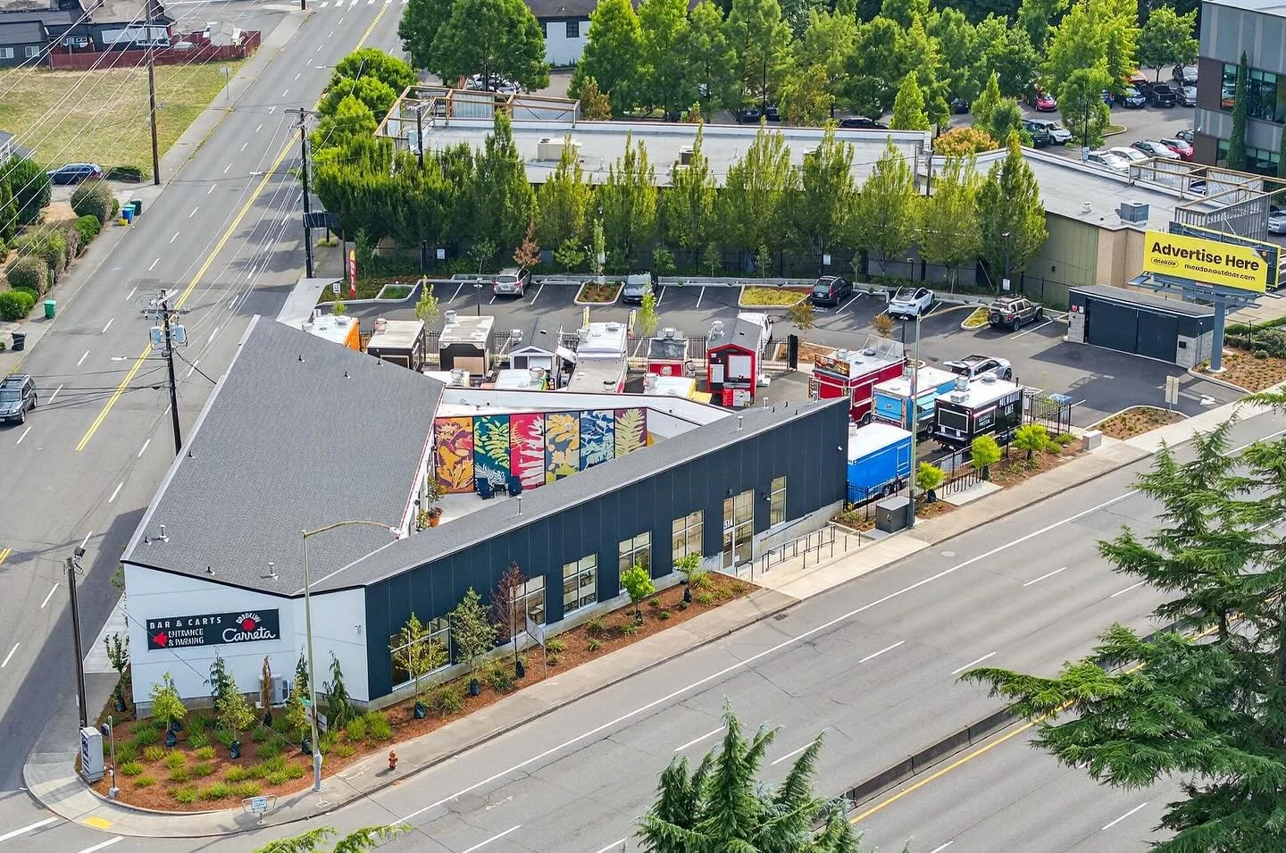 Our Portland office has transformed a long neglected irregular site into a lively community hub that celebrates food, culture and connection. @brooklyncarreta feels like an idea that could be repeated in @westvandistrict - Designed and delivered by B