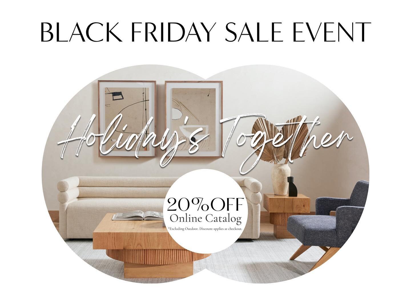 BLACK FRIDAY STARTING NOW! Tampa Home Look is celebrating our first holiday season with our Black Friday Sale Event! 

Enjoy 20% OFF our online catalog with FREE Curbside Delivery. 

Also, spend over $1500 on your order and receive a special handpick
