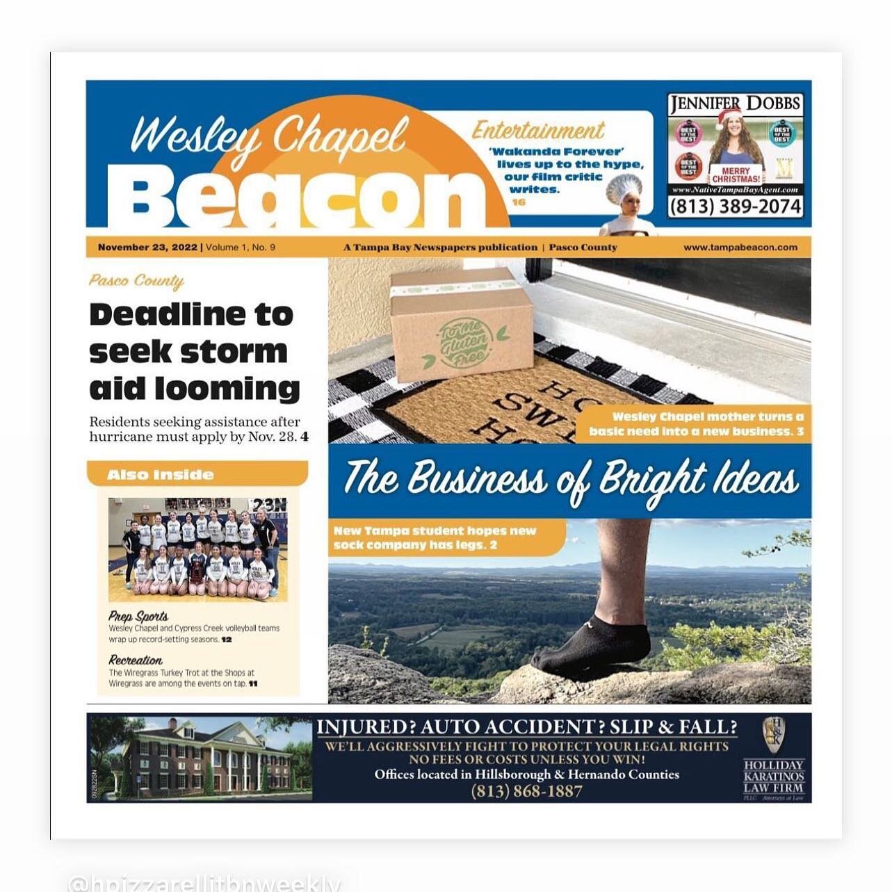 Just out! The edition of the Wesley Chapel Beacon has all sorts of specials and holiday promos to local restaurants and businesses in the area.  If you are looking to spruce up your home, follow @tampahomelook - the Black Friday sale is going on now!