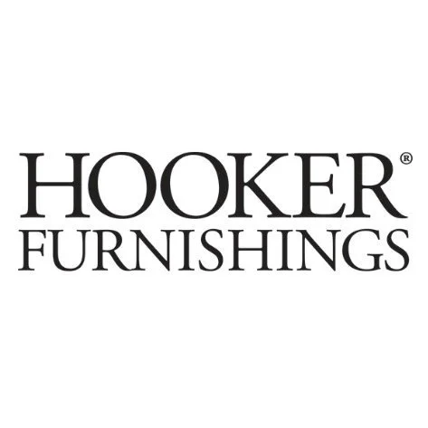 Hooker Furnishings logo in black text on a white background