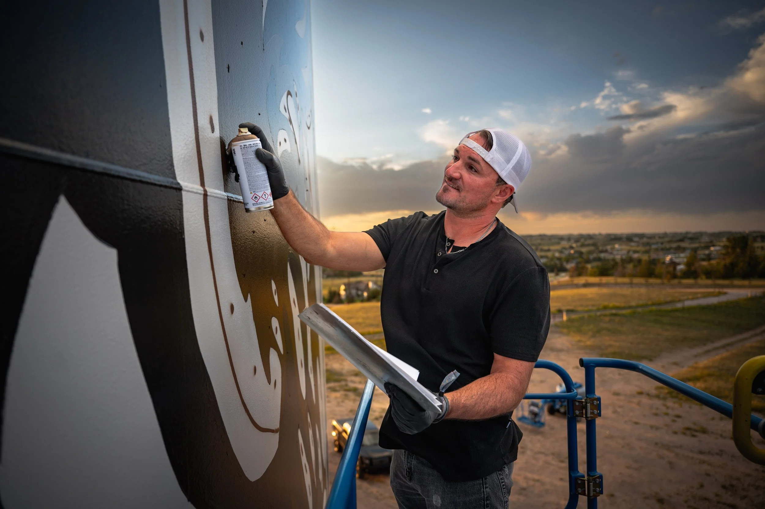 Mural Painting (Wyoming Tribune Eagle Newspaper)