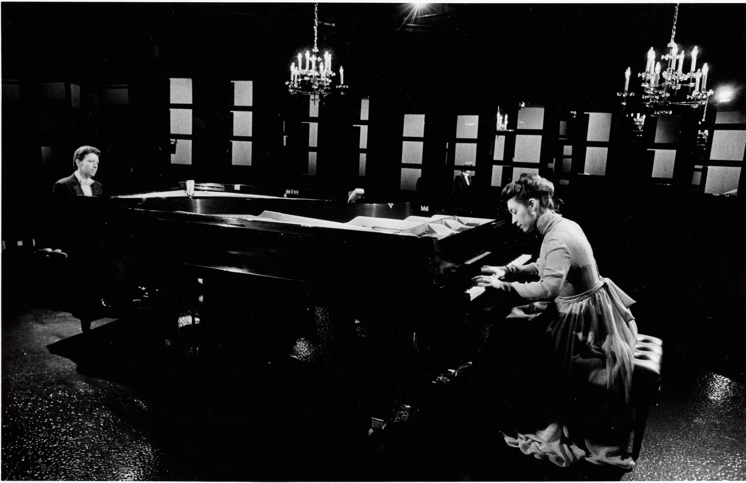 On the set for 'Rhythm/Song/Blues'