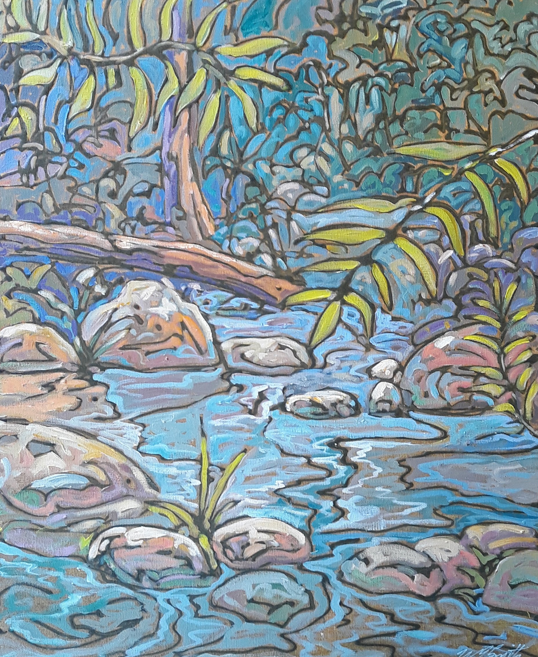 'Forest studies 2' H50cm x W40cm Acrylic on deep panel stretched canvas $295.jpg