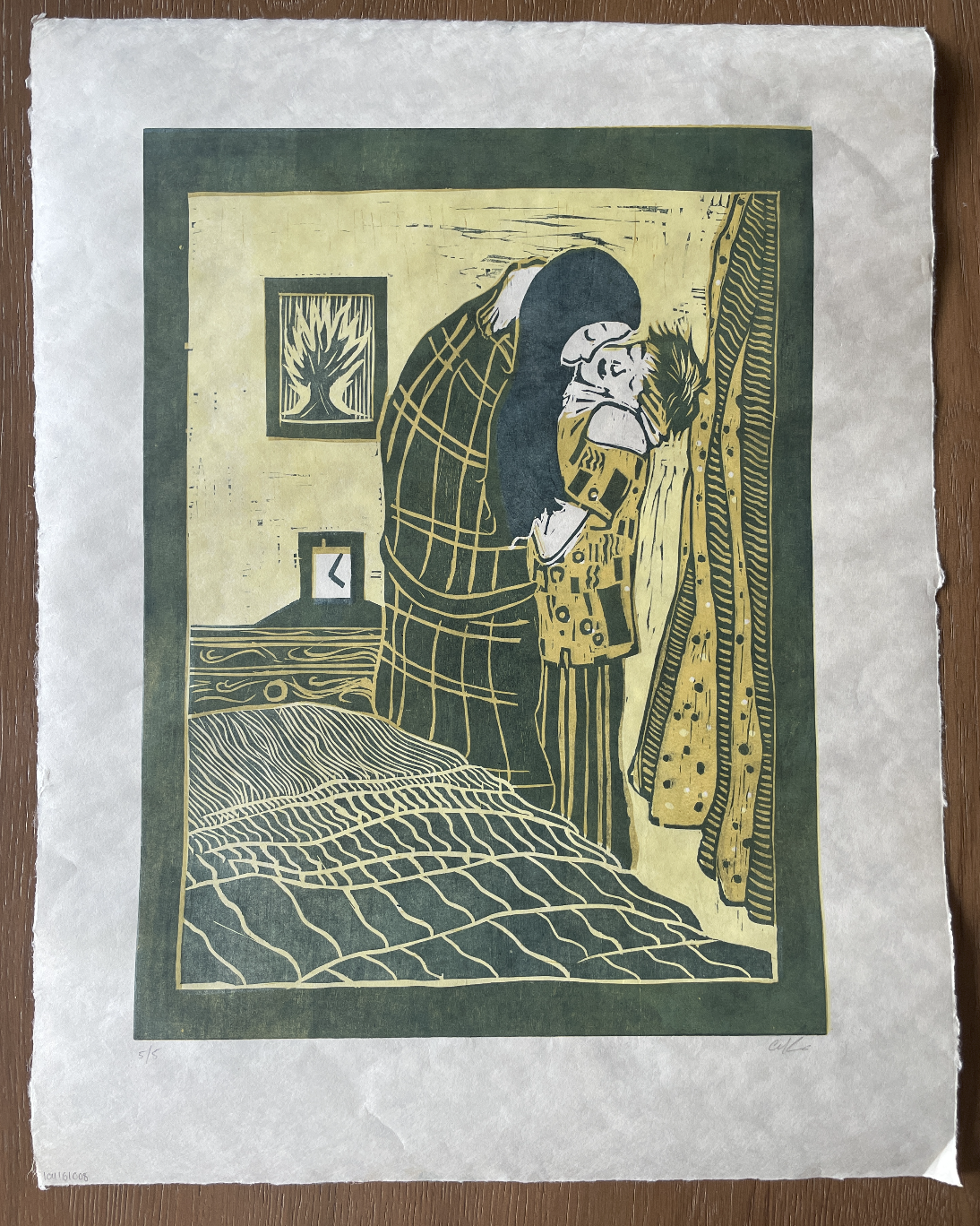 Woodcut print