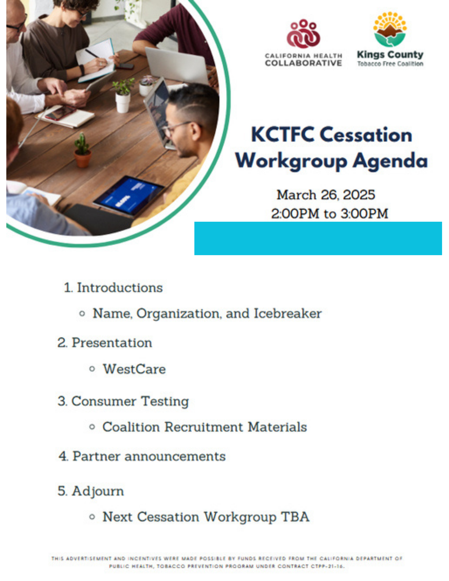 Cessation Workgroup Meeting - 3/26/25