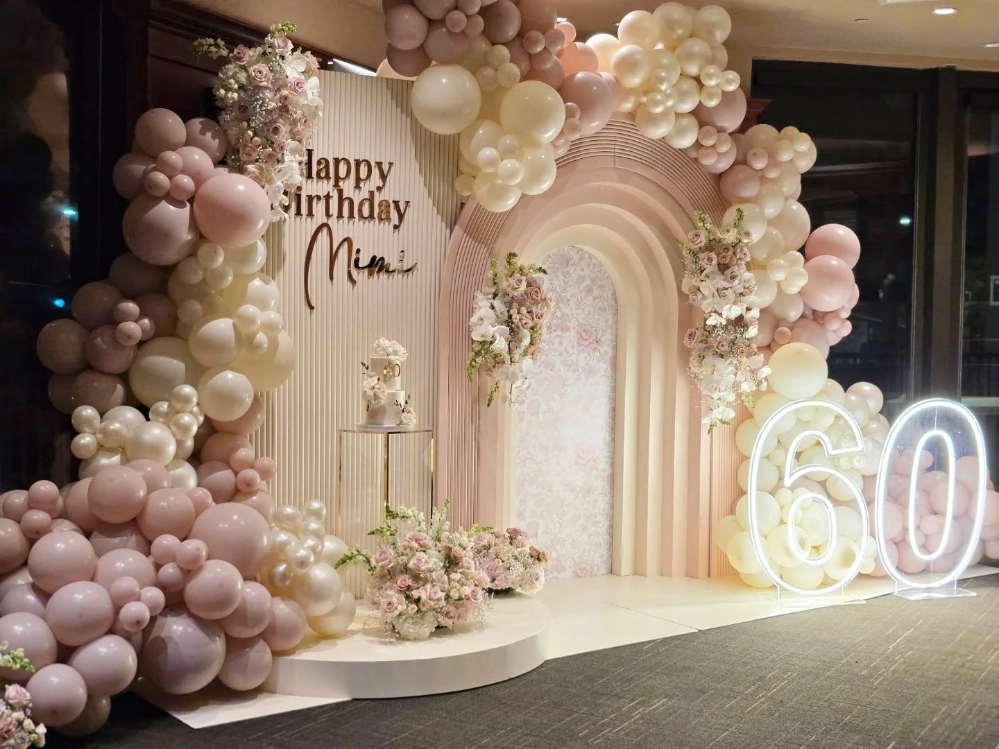Mauve, pearls, and lush flowers because 60 deserves nothing less than timeless beauty ✨️
.
.
Event designed &amp; styled by @four_forty_four_events 
.
.
#BayAreaPartyPlanner #BayAreaEvents #BayAreaEventPlanner  #BayAreaQuince #BayAreaQuinceanera