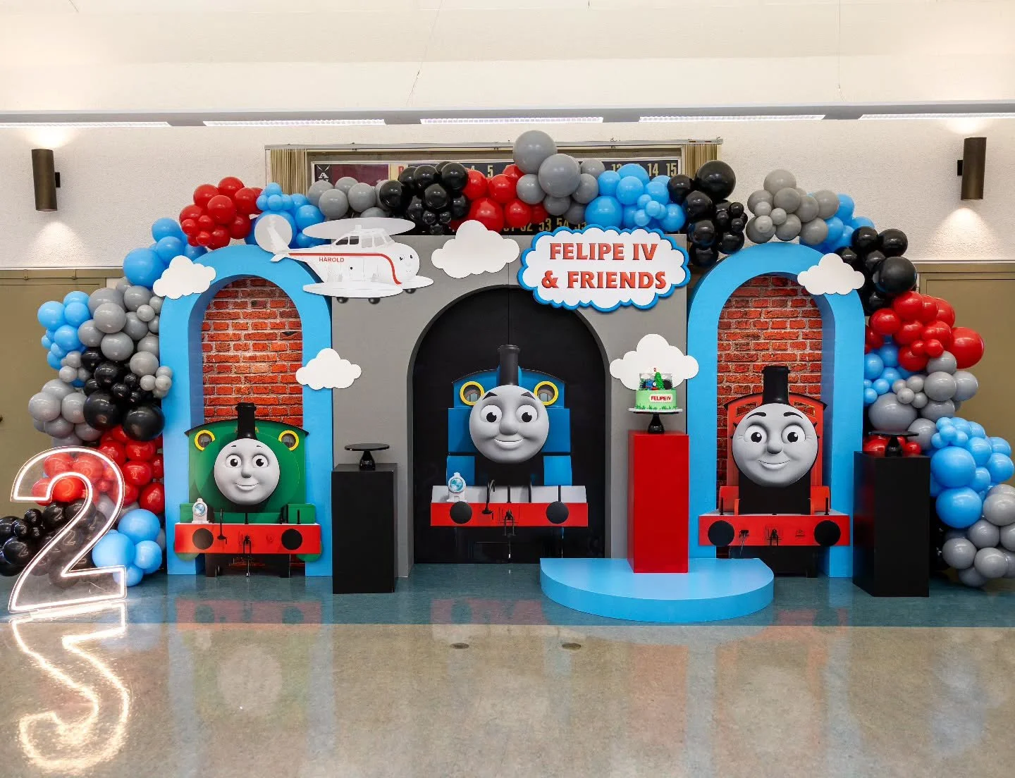 Choo-Choo TWO 🚂💙
.
.
Felipe IV &amp; Friends! 
.
.
Backdrop designed by @four_forty_four_events 
.
.
#bayareaeventplanner #bayareapartyplanner #bayareakidsparty #bayareaeventplanner #kidsparty
