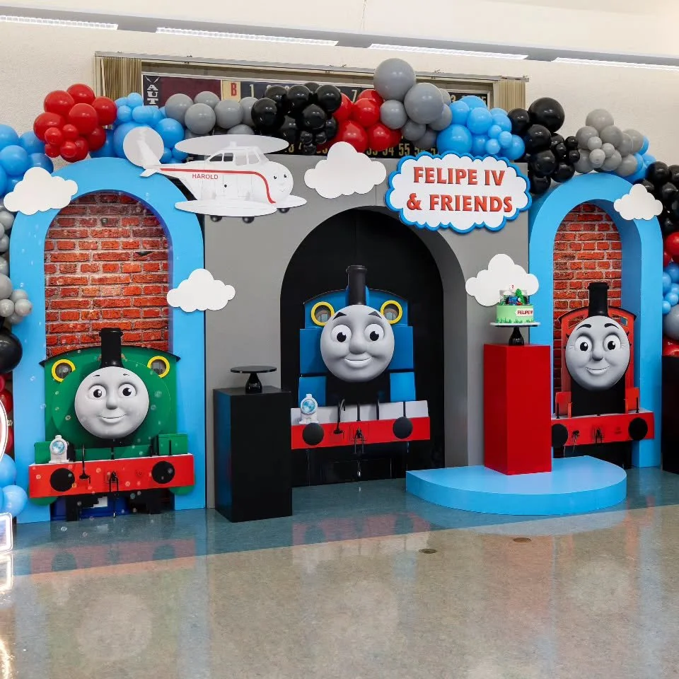 Choo-Choo TWO 🚂💙
.
.
Felipe IV &amp; Friends! 
.
.
Backdrop designed by @four_forty_four_events 
.
.
#bayareaeventplanner #bayareapartyplanner #bayareakidsparty #bayareaeventplanner #kidsparty