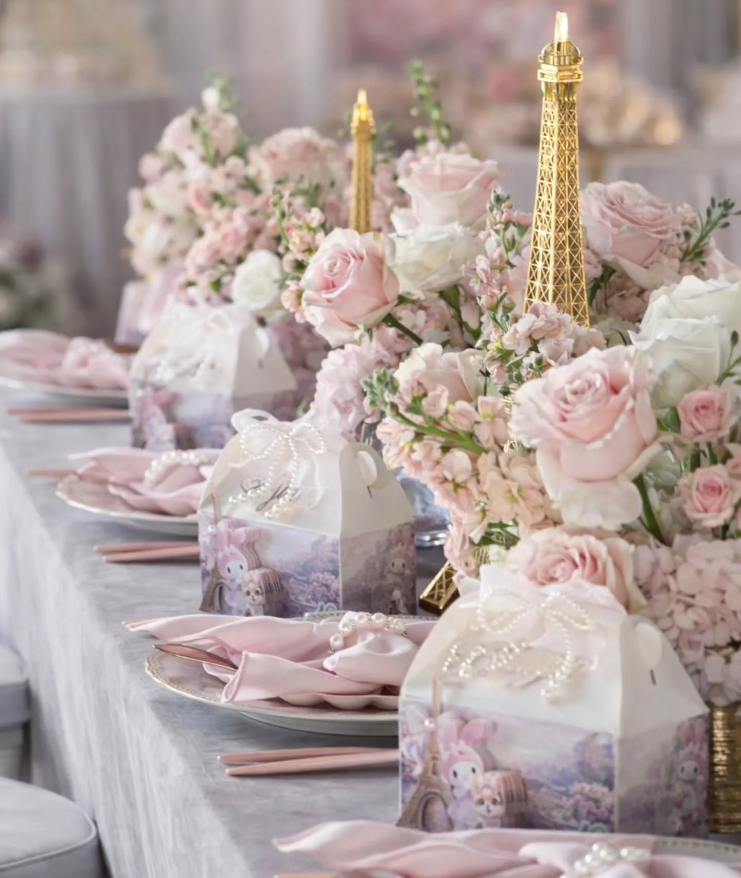 Pretty in pink, with a touch of Paris 
.
.
Sweet details, soft florals, and a whole lot of love poured into every detail 
.
.
Obsessed is an understatement ✨️
.
.
Event Design &amp; Styling @four_forty_four_events 
.
.
#BayAreaPartyPlanner #BayAreaEv