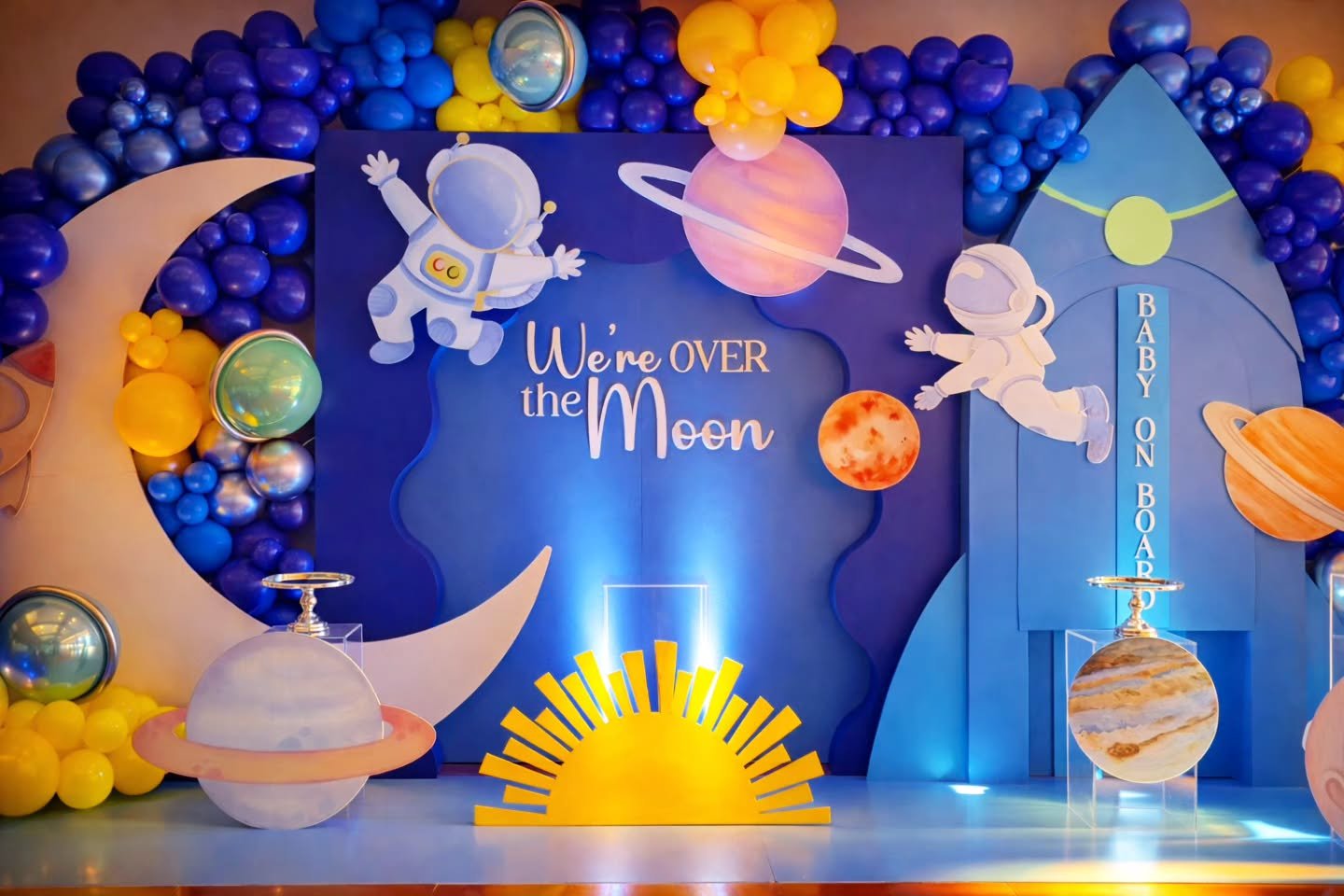 Baby on Board 🚀 
.
.
Backdrop by @four_forty_four_events 
.
.
#BayAreaPartyPlanner #BayAreaEvents #BayAreaEventPlanner #OverTheMoon #AstronautParty