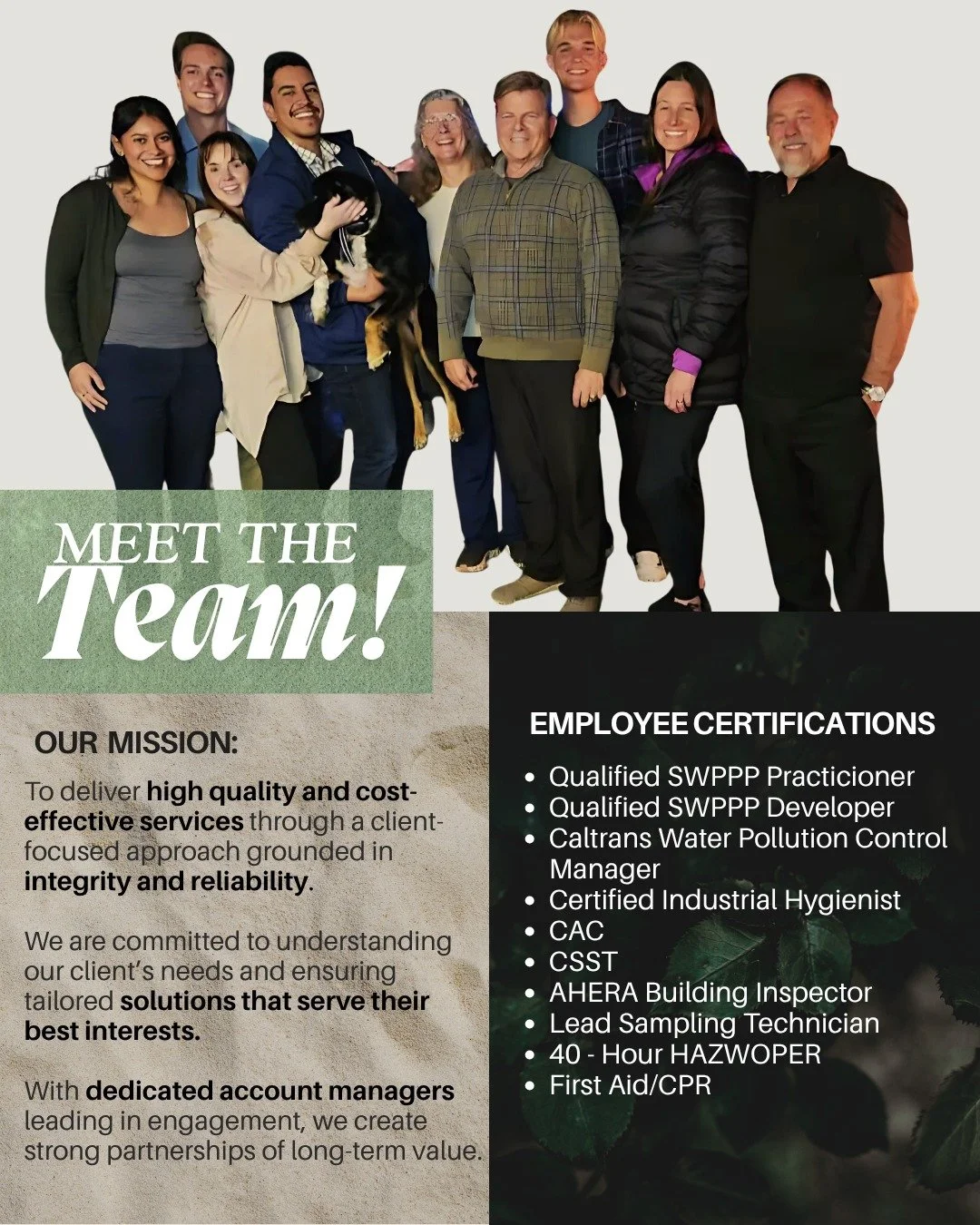 🌿 Meet iVet Environmental! 🌿
We&rsquo;re all about delivering top-quality, cost-effective solutions with a personal touch. At iVet, we take the time to understand what you need &mdash; creating tailored services that put your goals first. 

Our ded