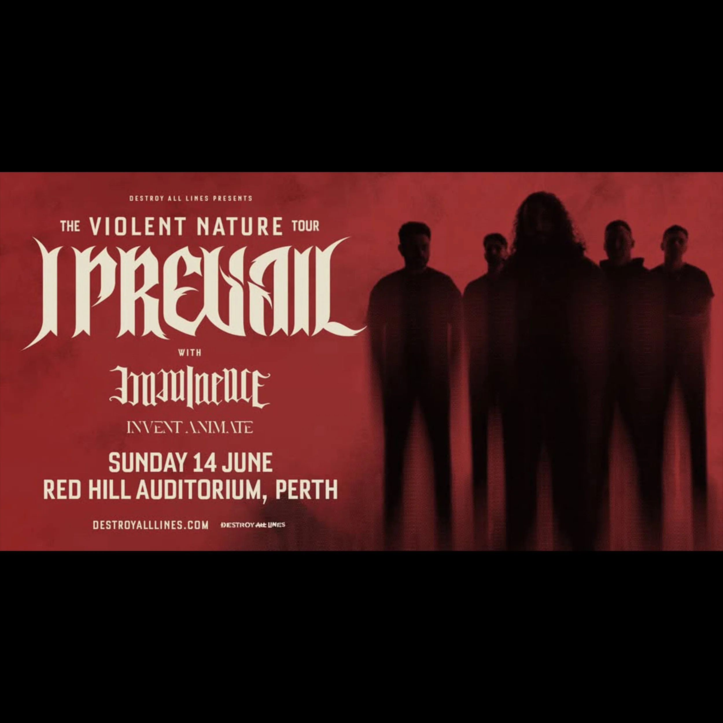 I Prevail (USA) w/ Imminence (SWE) + Invent Animate (USA)